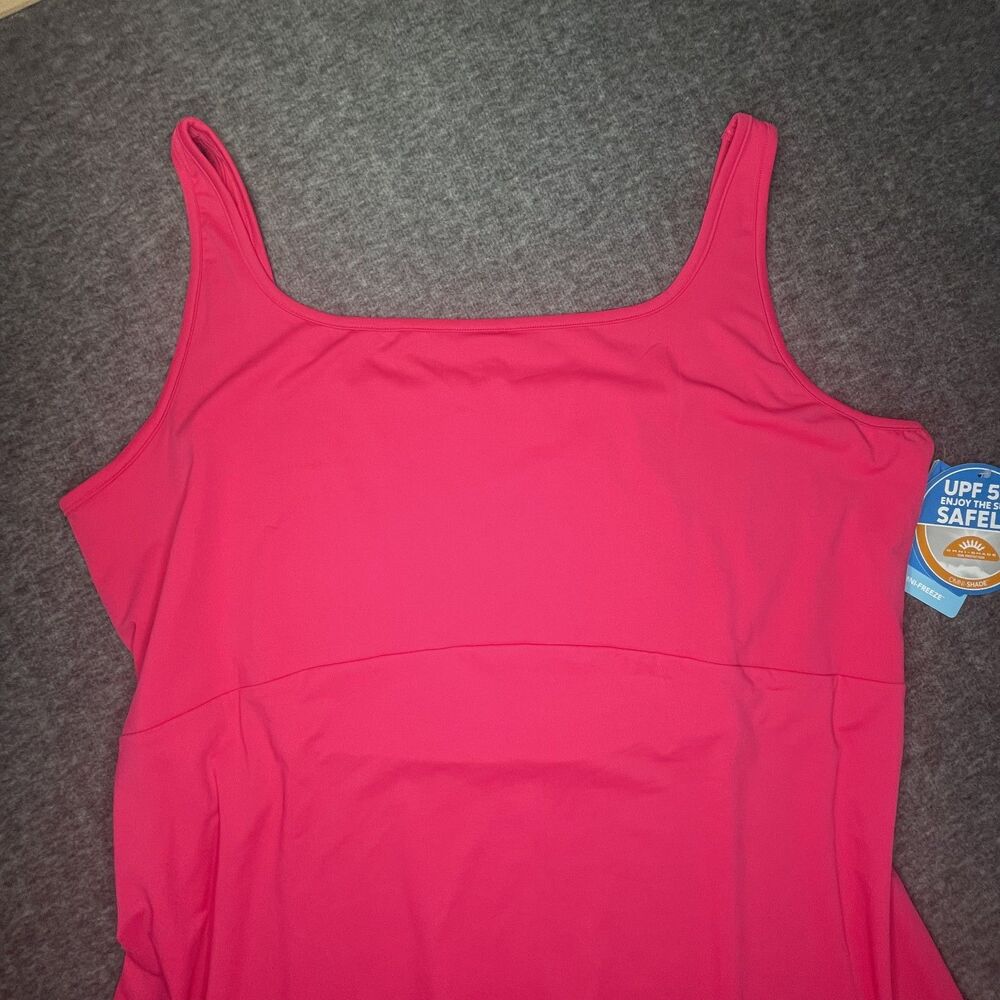 NWT Columbia UPF 50 Sun Protection Coverup PFG Freezer Dress 2XL Hot Pink Swim - Picture 2 of 8